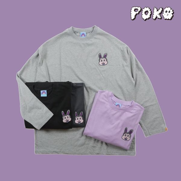 POKO ポコ大王 USAGI EMBROIDERY L/S TEE POKO ポコ大王 USAGI EMBROIDERY L/S TEE