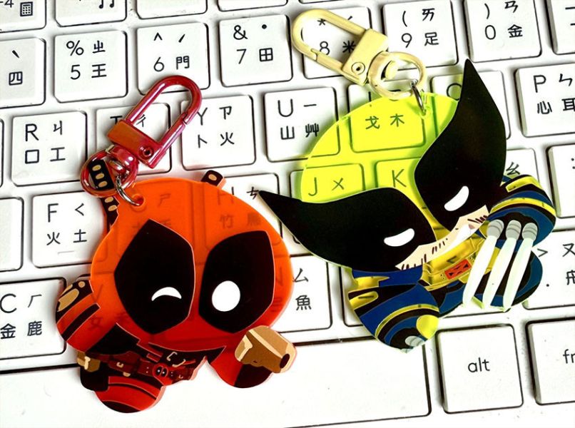 DP&WV Fluorescent Acrylic Charm　／Deadpool & Wolverine　Goods　BY：一給IJI 