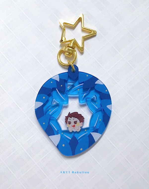 Hinata＆Oikawa Colored-acrylic Charms　／Haikyu!!　Goods　BY：AKUI 