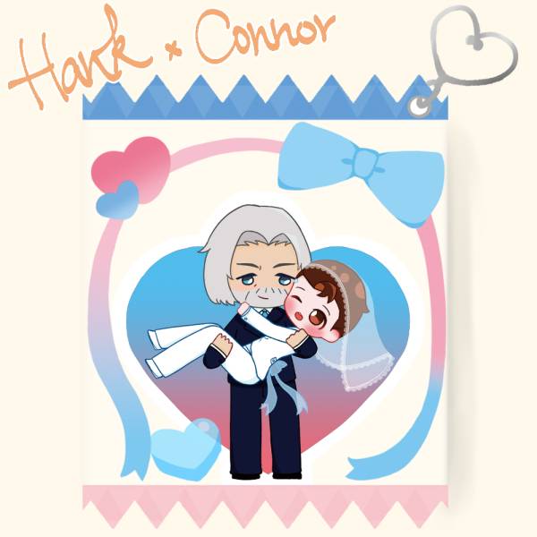 Hankcon's wedding Candy Pack Charm　／Detroit : become human　Hankcon　Goods　BY：星月牙 