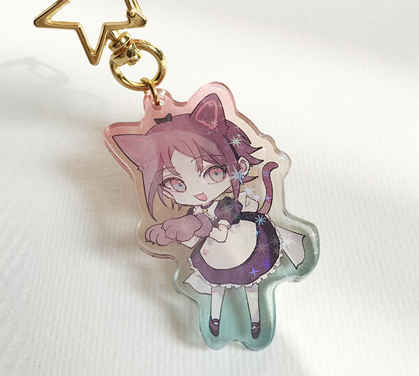 Maid Day Mysta Rainbow Acrylic Charm　／Nijisanji-EN／VTuber　Goods　BY：Pモン 