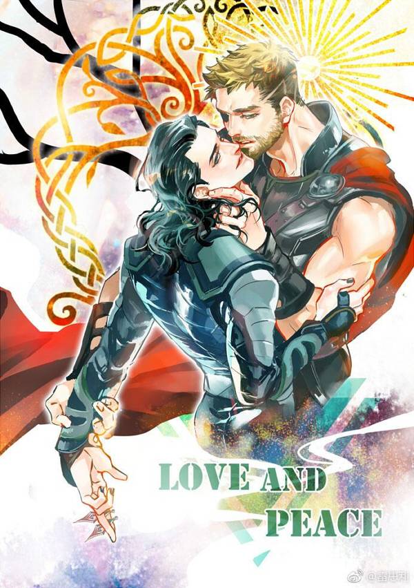 《Love and Peace》　／Thor　Thorki　Comic　BY：雷思利 雷神索爾　錘基　漫本　BY：雷思利