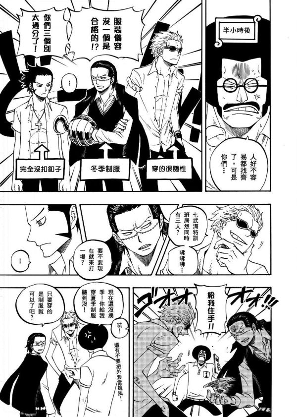 《七武海特訓班》　／One piece　Comic　BY：澈（CYANCROWN） 