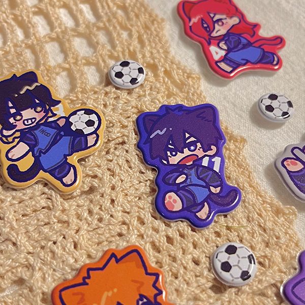 Blue Kitty Puffy Sticker　／BLUE LOCK　Goods　BY：弎花 