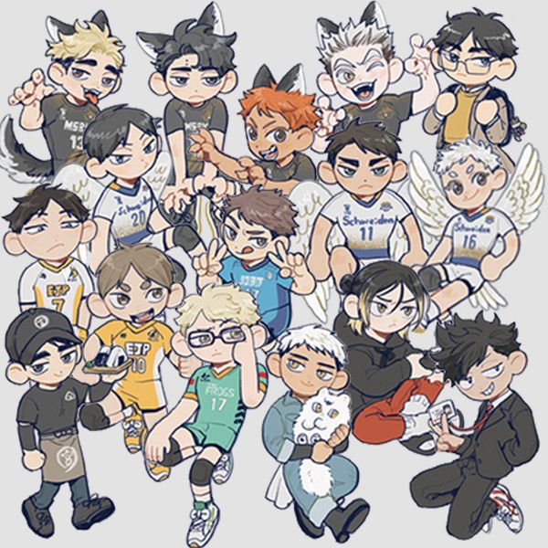 HQ Endding Outfit Acrylic Charms　／Haikyu!!　Goods　BY：muto! 