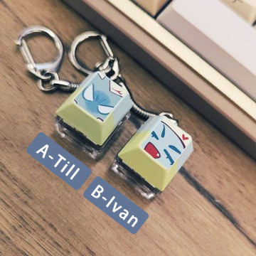 【PRE-SALE】ALST Till & Ivan Keycaps Charms　／Alien stage　Goods　BY：禾子YUAN（禾苑創作） 