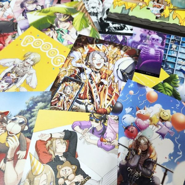 《HEY CHAT!》Posters & Cards Set　／Nijisanji-EN／VTuber　Goods　BY：跋倒（庠隱） 