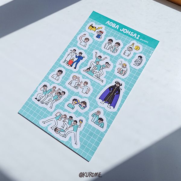 School Teams Stickers　／Haikyu!!　Goods　BY：黑目(KUROME) 