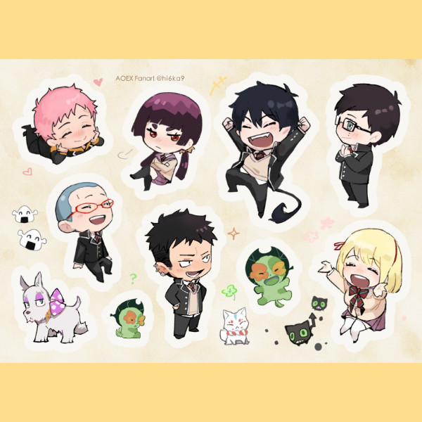 Exorcist Cram School Washi Sticker　／Blue Exorcist　Goods　BY：阿提（TIDI LeveE） 