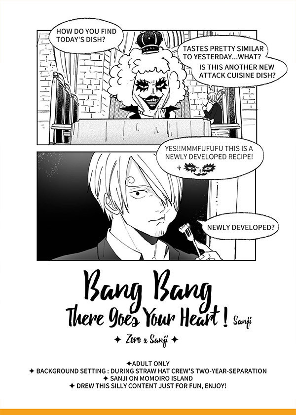 【PRE-SALE】《Bang Bang There Goes Your Heart Set》English ver.　／One Piece　zorosanji　Comic　BY：Kuli 