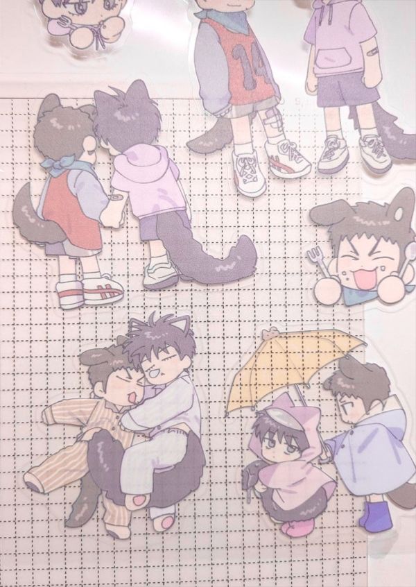 《流三貓貓狗狗日記》 Sticker　／SLAM DUNK　RuMitsu　Goods　BY：一給IJI 