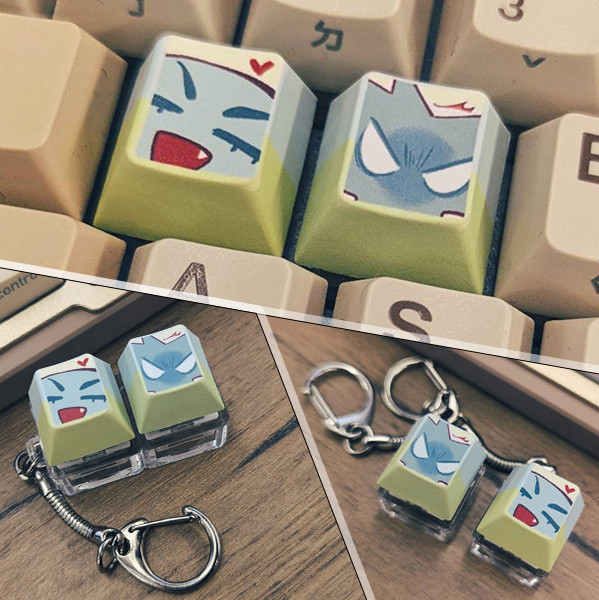 【PRE-SALE】ALST Till & Ivan Keycaps Charms　／Alien stage　Goods　BY：禾子YUAN（禾苑創作） 