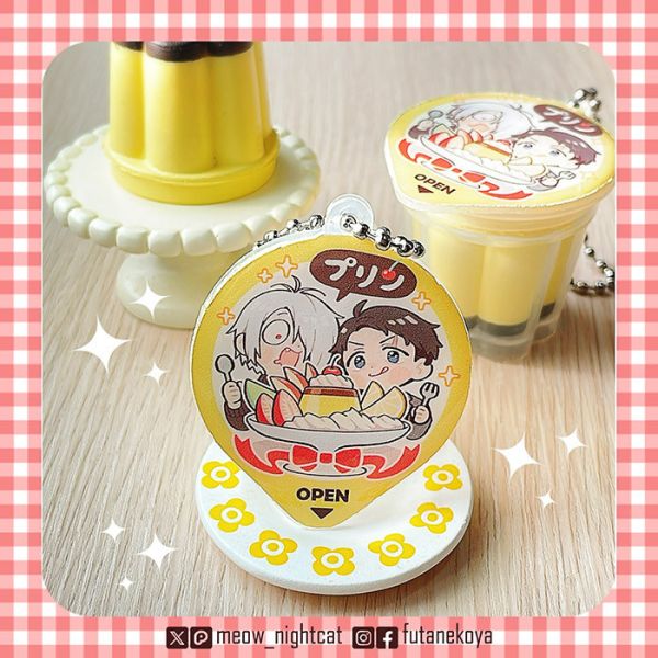 Gegerou x Mizuki Pudding Charms　／GeGeGe no Kitaro　Gegerou/Mizuki　Goods　BY：夜貓+喵依(大小喵)（雙貓屋） 