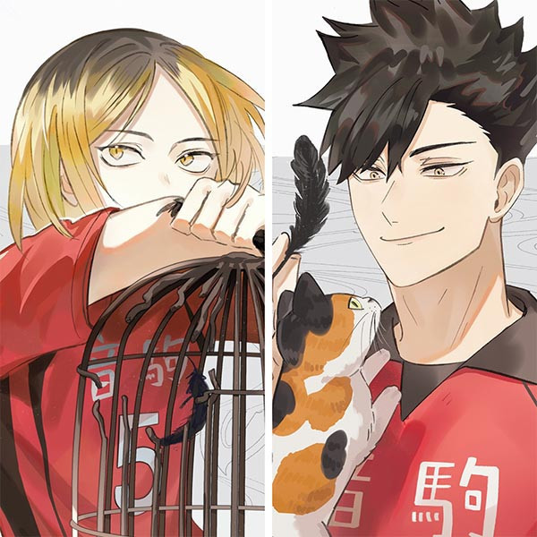 【PRE-SALE】Kenma & Kuroo Postcards Set　／Haikyu!!　Goods　BY：米糯 