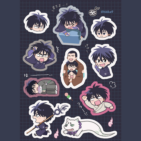 Yoshimori Washi Sticker　／Kekkaishi　Goods　BY：阿提（TIDI LeveE） 