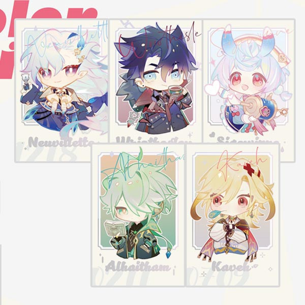 Genshin Impact & Honkai: Star Rail Imitated polaroid cards set　／Genshin Impact／Honkai: Star Rail　Goods　BY：三葉梨 