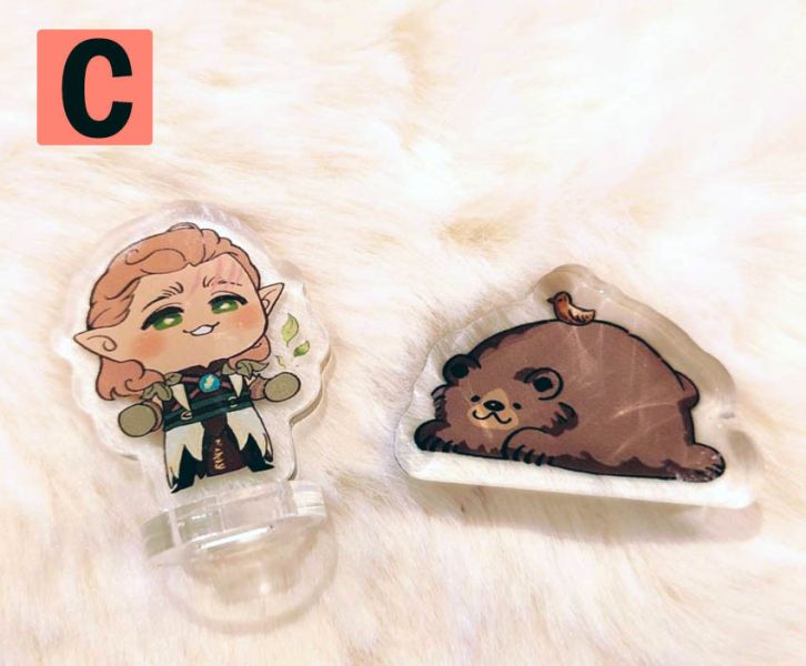 【PRE-SALE CLOSED】Baldur's Acrylic Mini Stands Set　／Baldur's Gate 3　Goods　BY：AKI（Tightrope） 