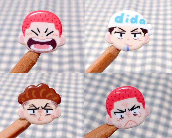 Shohoku 3 Baka Puffy Sticker　／SLAM DUNK　Goods　BY：波小姐(LADY PO)（我們果真是天才） 