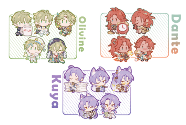 《 KLEIN MINI BOYZ 》 Mini Acrylic Stands Set　／NU: Carnival　Goods　BY：BPCC 