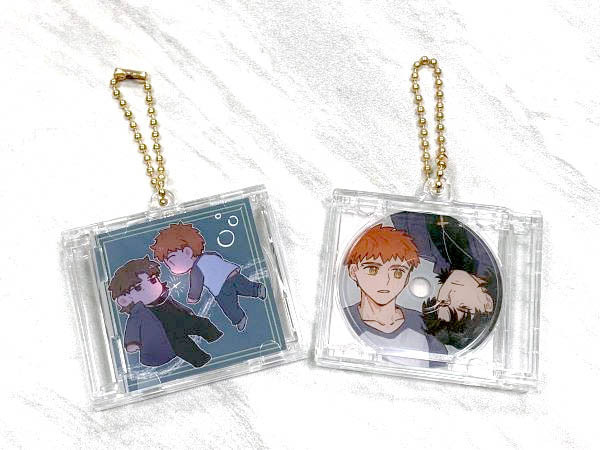 Emiya shirou／Kotomine Kirei Acrylic Disc Charm　／Fate/Stay Night　Emiya shirou／Kotomine Kirei　Goods　BY：LR 