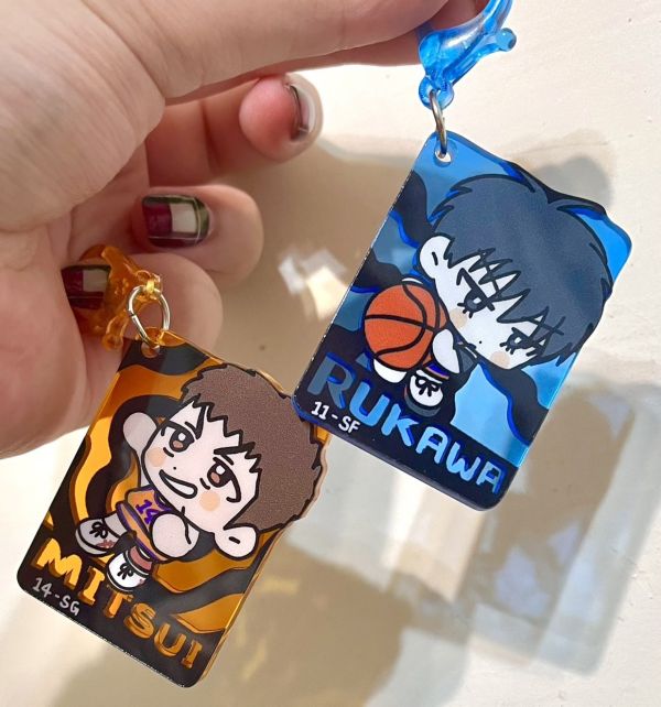 RuMitsu Player Card Acrylic Charms Set　／SLAM DUNK　RuMitsu　Goods　BY：一給IJI 