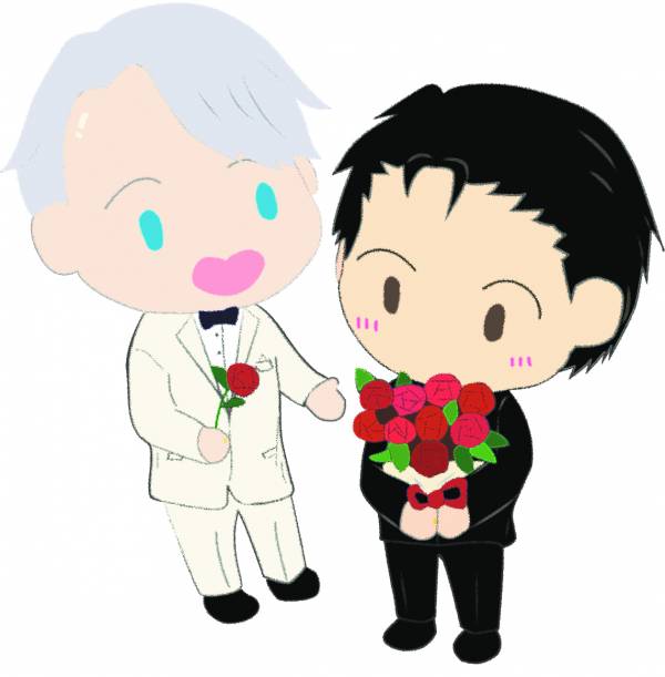 Victuuri Acrylic Charm　／Yuri!!! on ICE　Victuuri　Peripherals　BY：Kirsche 