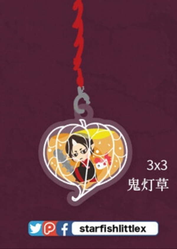 Hozuki 3*3 Acrylic Charm　／Hozuki no Reitetsu　Goods　BY：格 