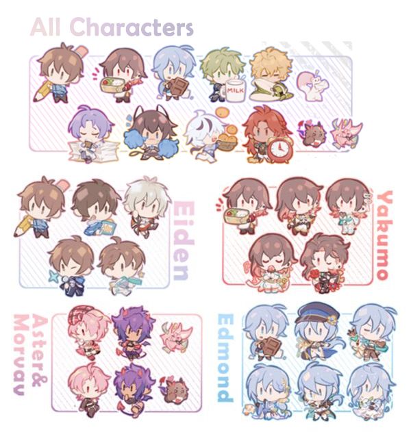 《 KLEIN MINI BOYZ 》 Mini Acrylic Stands Set　／NU: Carnival　Goods　BY：BPCC 