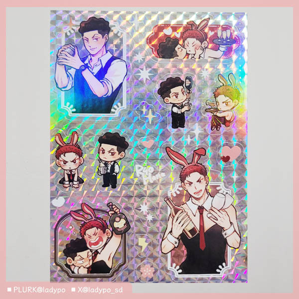 RyoHana Stickers　／SLAM DUNK　RyoHana　Goods　BY：波小姐(LADY PO)（我們果真是天才） 