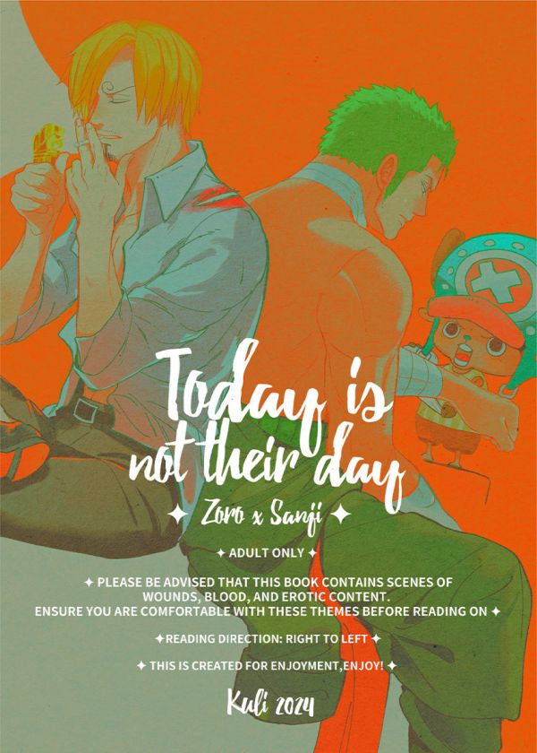 【PRE-SALE】《Today is not their day》English ver.　／One Piece　zorosanji　Comic　BY：Kuli 