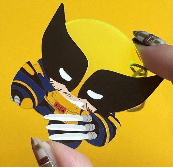 DP&WV Fluorescent Acrylic Charm　／Deadpool & Wolverine　Goods　BY：一給IJI 