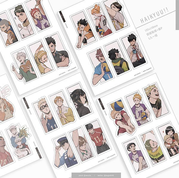 【PRE-SALE】HQ Characters Stickers Set　／Haikyu!!　Goods　BY：KAGE（D-640） 