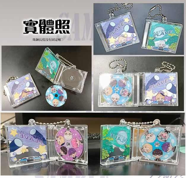 《旋轉噗噗》 Imitated CD Acrylic Charms Set　／PLAVE／VTuber　Goods　BY：Musi蟲 