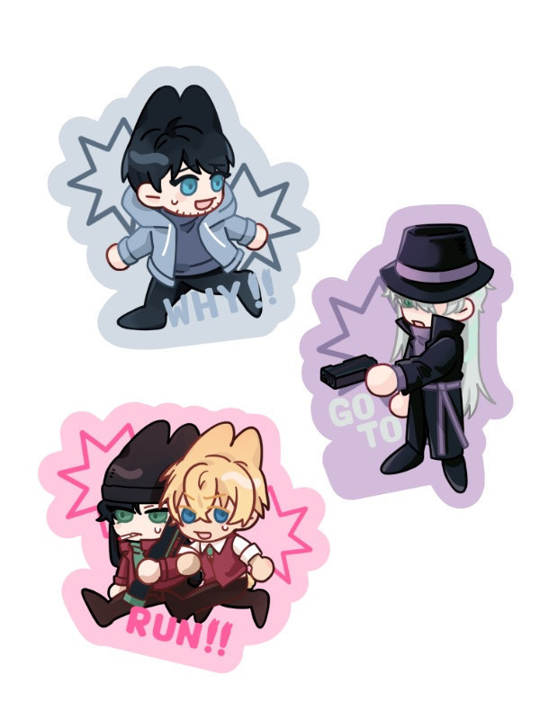 《社畜兔子跟不講理的老闆》Stickers Set　／Case Closed　Goods　BY：輝君 