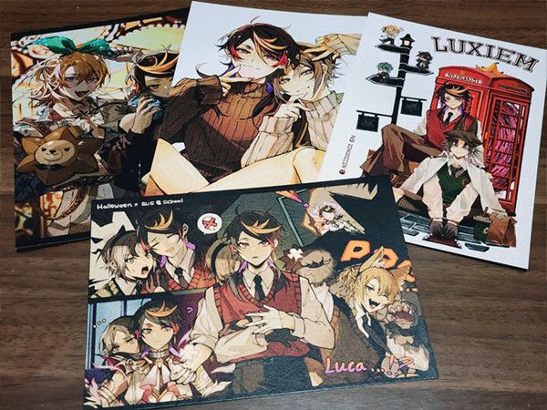 LUM Postcards Set　／Nijisanji-EN／VTuber／Luxiem　Shusta　Goods　BY：Dragonla（DragonLa Star） 