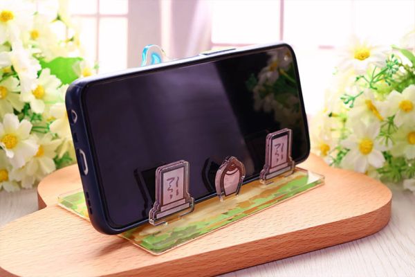 《墓地喝酒》 Acrylic Phone holder　／GeGeGe no Kitaro　Goods　BY：米米（深夜怪獸） 