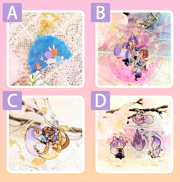 KuyaEiden Stands Set & Charms　／NU: Carnival　KuyaEiden　Goods　BY：伊堤 