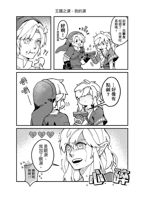 《勇者之書-王國之淚大冒險》　／The Legend of Zelda　Comic　BY：豆子（洛神豆花） 