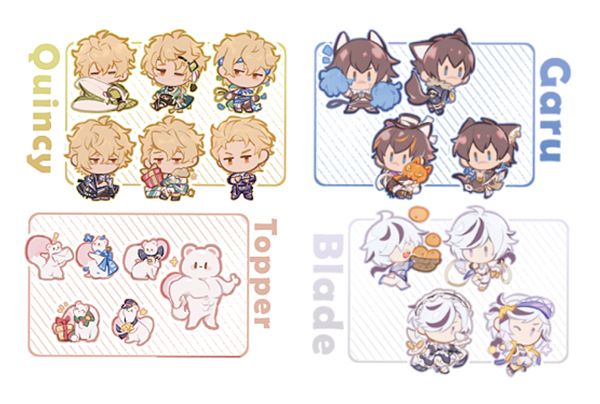 《 KLEIN MINI BOYZ 》 Mini Acrylic Stands Set　／NU: Carnival　Goods　BY：BPCC 