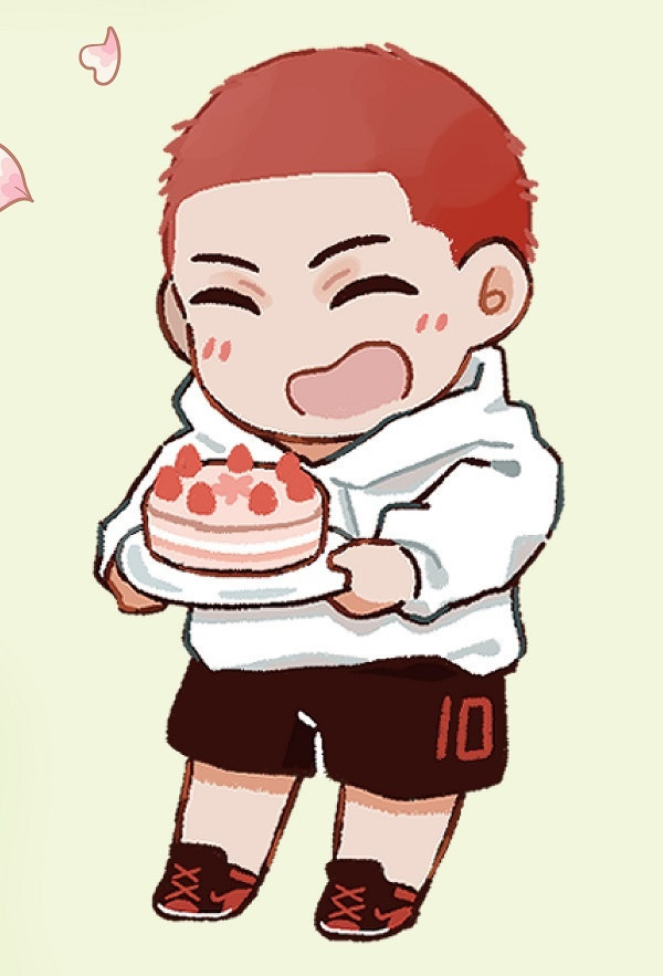 《春櫻盛讚》Hanamichi's Birthday Pack　／SLAM DUNK　RyoMitsu　Goods　BY：葳／伍柒／皮鵝／LR／但丁丁丁（春櫻盛讚─花道生日應援咖啡廳─ ） 