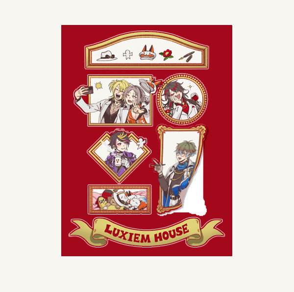 《Luxiem House》A5 PP Box+ Sticker　／Nijisanji-EN／VTuber　Goods　BY：跋倒（庠隱） 