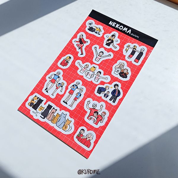 School Teams Stickers　／Haikyu!!　Goods　BY：黑目(KUROME) 