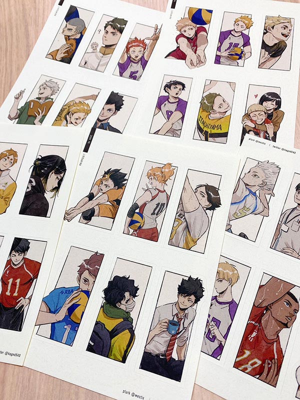 【PRE-SALE】HQ Characters Stickers Set　／Haikyu!!　Goods　BY：KAGE（D-640） 