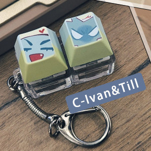 【PRE-SALE】ALST Till & Ivan Keycaps Charms　／Alien stage　Goods　BY：禾子YUAN（禾苑創作） 