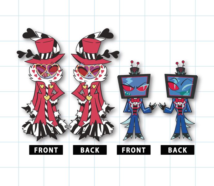 【PRE-SALE CLOSED】VoxVal Acrylic Blocks Set　／Hazbin Hotel　Vox×Valentino　Goods　BY：一言yiyan（花犬里貍） 