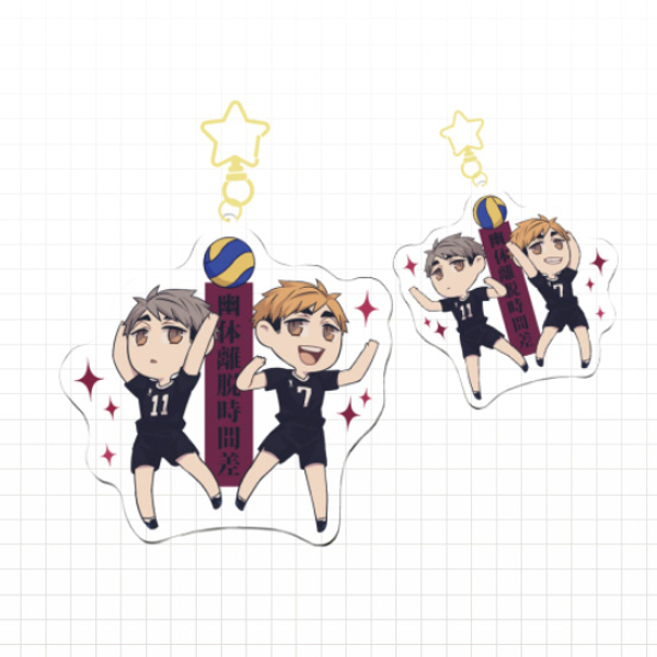 Miya twins Acrylic Charm　／Haikyu!!　Goods　BY：少玹（光陰流轉） 