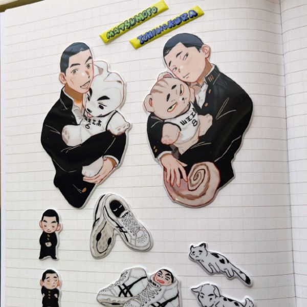 868 Puffy Stickers Set　／SLAM DUNK　Ichinokura/Matsumoto　Goods　BY：嘎可 