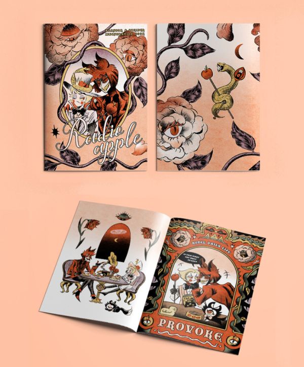 《HazbinHotel廣播蘋果插畫本》Eng ver.　／Hazbin Hotel　Radioapple　Illustration Book　BY：阿蓉 