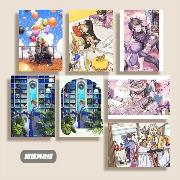 《HEY CHAT!》Posters & Cards Set　／Nijisanji-EN／VTuber　Goods　BY：跋倒（庠隱） 