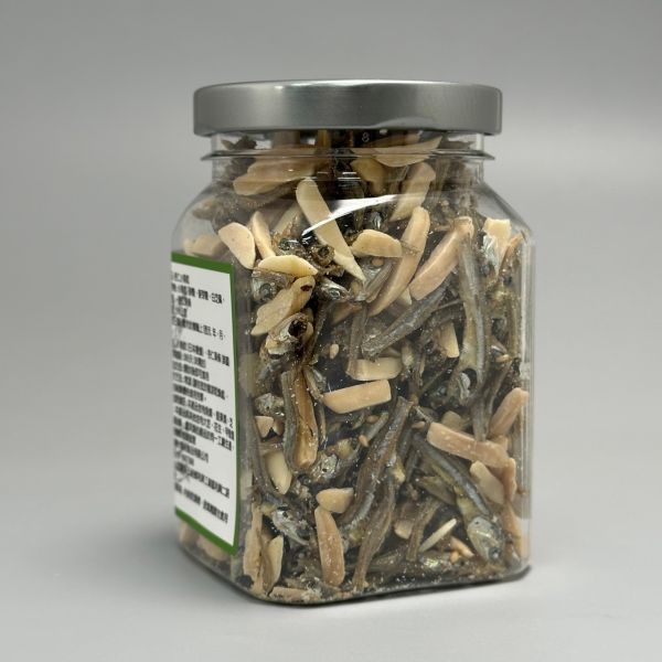 杏仁小魚乾(110g/罐) 杏仁,小魚乾,杏仁小魚乾,溪和水產,宜蘭,海鮮,永續海洋